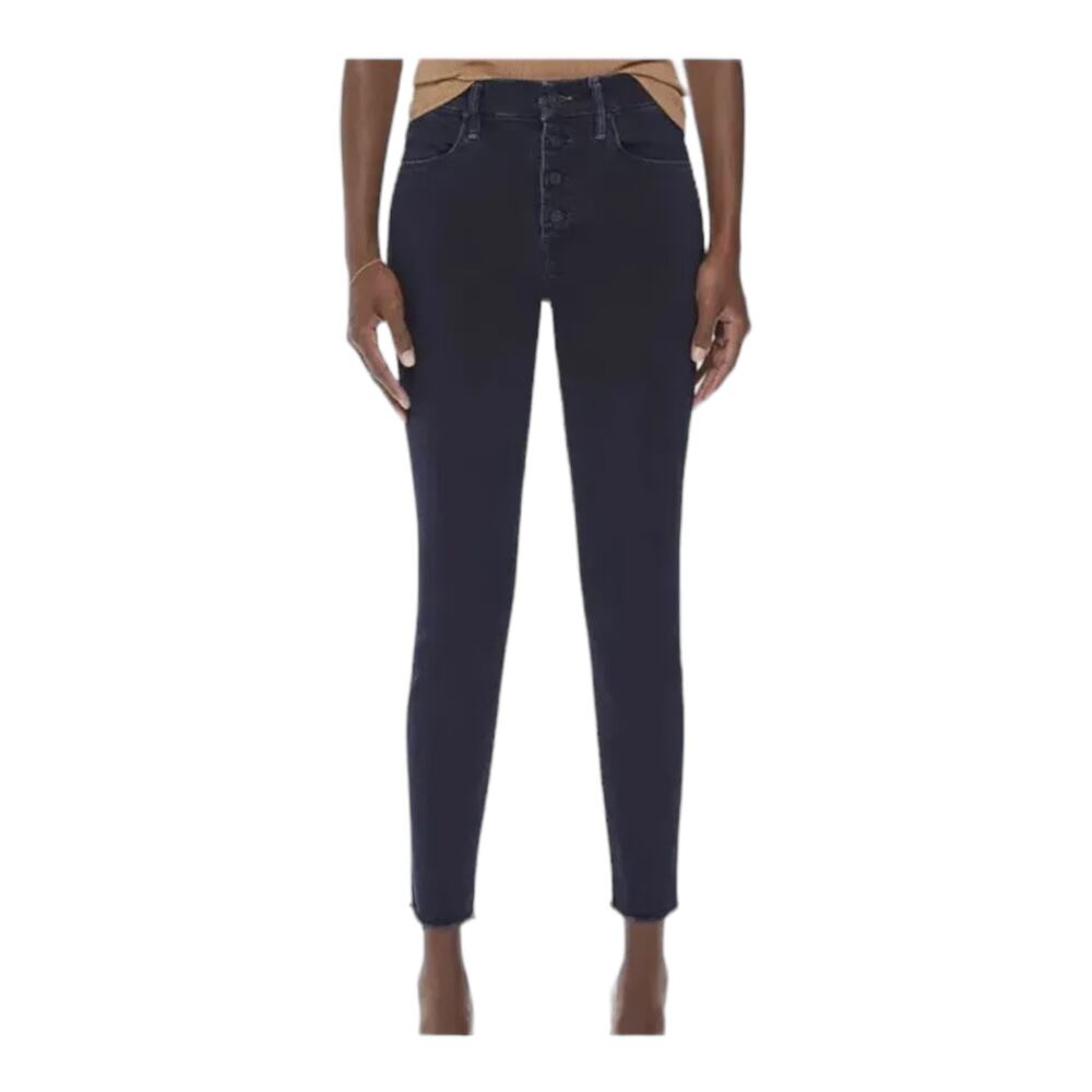 Mother Jeans The Pixie Ankle Fray fray dark blue size 25